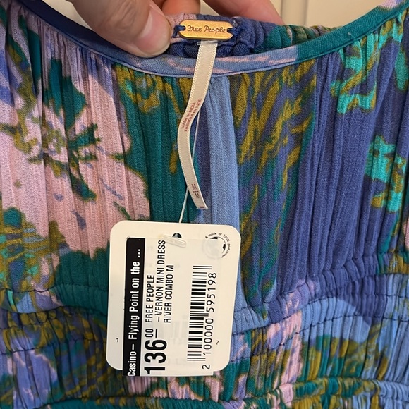 Free People Vernon Mini Dress in River Combo - Picture 10 of 11